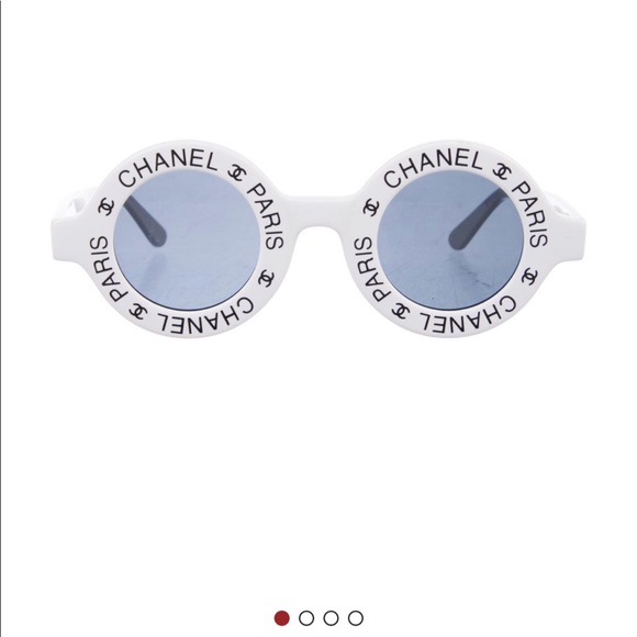 Chanel Paris White 1993 Runaway Sunglasses - Picture 6 of 8